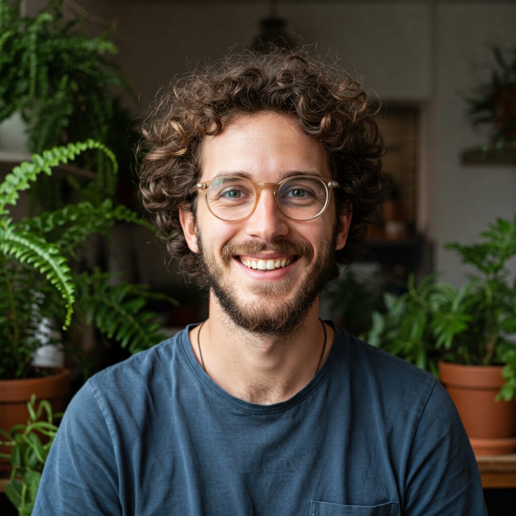 Luca Conti é formado em Biologia e especialista em Paisagismo Urbano e sustentabilidade. Hoje faz projetos de paisagismo e design com plantas e ensina como a jardinagem é possível em ambientes pequenos e para todos os tipos de pessoas
